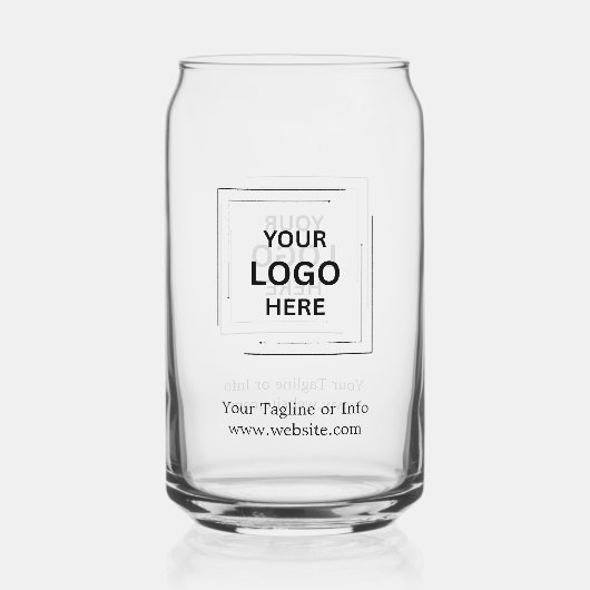 Minimalistisch zakelijk glas cadeauontwerp (Voorkant)