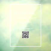 Minimalistisch zakelijk kantoor Wit met QRcode deu Raamsticker (Vel 3)