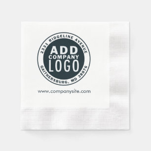 Minimalistisch Zakelijk Logo Aangepast Servet