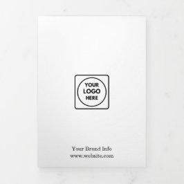 Minimalistisch Zakelijk Logo | Eenvoudig Drievoudi Drieluik Kaart