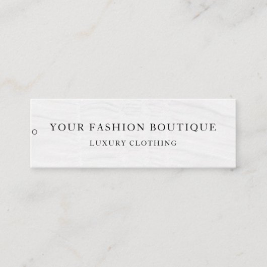 Minimalistisch Zakelijk Logo Kleding Label Hang Ta (Voorkant)