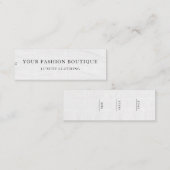 Minimalistisch Zakelijk Logo Kleding Label Hang Ta (Voorkant / Achterkant)