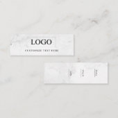 Minimalistisch Zakelijk Logo Kleding Label Hang Ta (Voorkant / Achterkant)