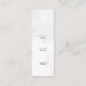 Minimalistisch Zakelijk Logo Kleding Label Hang Ta (Achterkant)