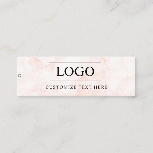 Minimalistisch Zakelijk Logo Kleding Label Hang Ta (Voorkant)