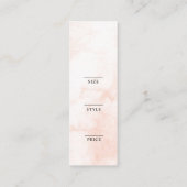 Minimalistisch Zakelijk Logo Kleding Label Hang Ta (Achterkant)