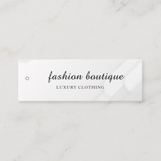 Minimalistisch Zakelijk Logo Kleding Label Hang Ta (Voorkant)