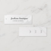 Minimalistisch Zakelijk Logo Kleding Label Hang Ta (Voorkant / Achterkant)