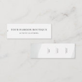 Minimalistisch Zakelijk Logo Kleding Label Hang Ta (Voorkant / Achterkant)