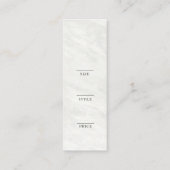 Minimalistisch Zakelijk Logo Kleding Label Hang Ta (Achterkant)