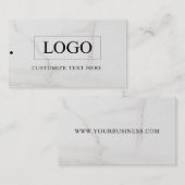 Minimalistisch Zakelijk Logo Kleding Label Hang Ta (Voorkant / Achterkant)