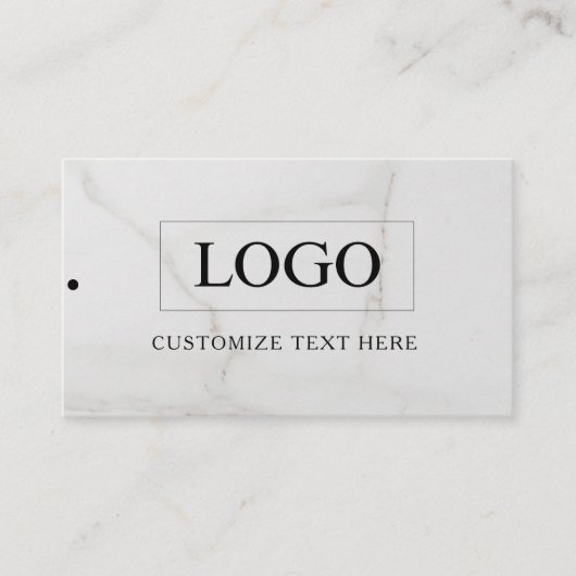 Minimalistisch Zakelijk Logo Kleding Label Hang Ta (Voorkant)