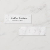 Minimalistisch Zakelijk Logo Kleding Label Hang Ta (Voorkant / Achterkant)