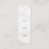 Minimalistisch Zakelijk Logo Kleding Label Hang Ta (Achterkant)