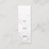 Minimalistisch Zakelijk Logo Kleding Label Hang Ta (Achterkant)