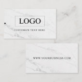 Minimalistisch Zakelijk Logo Kleding Label Hang Ta (Voorkant / Achterkant)