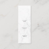 Minimalistisch Zakelijk Logo Kleding Label Hang Ta (Achterkant)