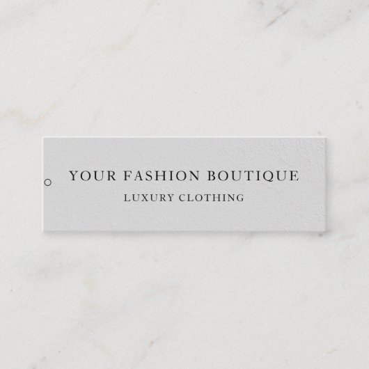 Minimalistisch Zakelijk Logo Kleding Label Hang Ta (Voorkant)