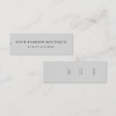 Minimalistisch Zakelijk Logo Kleding Label Hang Ta (Voorkant / Achterkant)