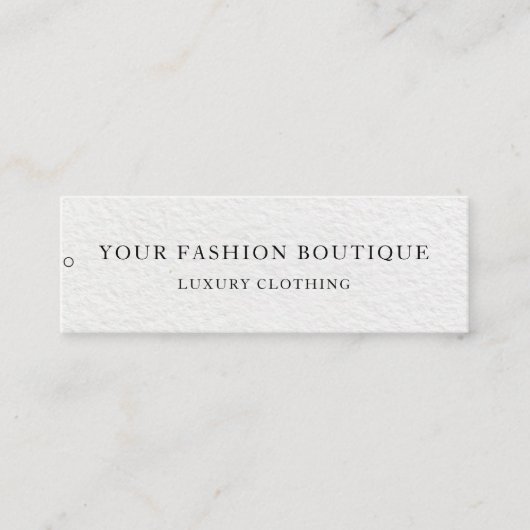 Minimalistisch Zakelijk Logo Kleding Label Hang Ta (Voorkant)