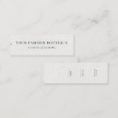 Minimalistisch Zakelijk Logo Kleding Label Hang Ta (Voorkant / Achterkant)
