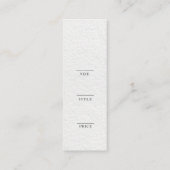 Minimalistisch Zakelijk Logo Kleding Label Hang Ta (Achterkant)