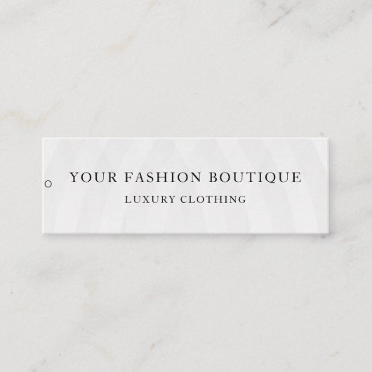 Minimalistisch Zakelijk Logo Kleding Label Hang Ta (Voorkant)