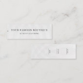 Minimalistisch Zakelijk Logo Kleding Label Hang Ta (Voorkant / Achterkant)