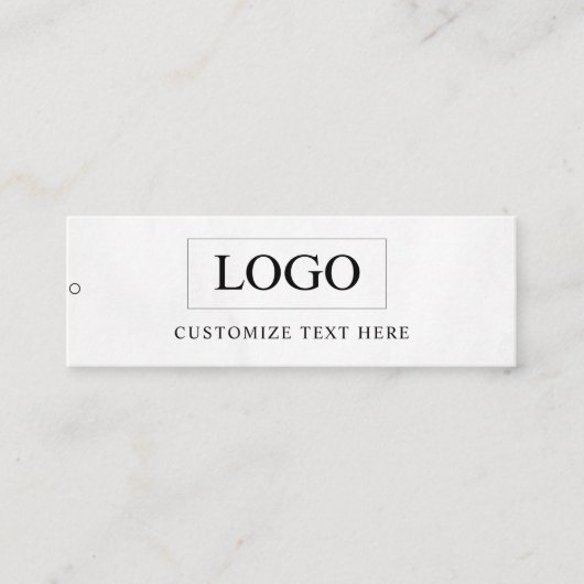 Minimalistisch Zakelijk Logo Kleding Label Hang Ta (Voorkant)