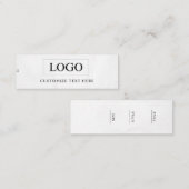 Minimalistisch Zakelijk Logo Kleding Label Hang Ta (Voorkant / Achterkant)