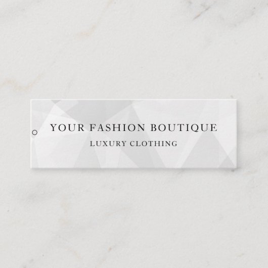 Minimalistisch Zakelijk Logo Kleding Label Hang Ta (Voorkant)