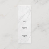 Minimalistisch Zakelijk Logo Kleding Label Hang Ta (Achterkant)