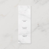 Minimalistisch Zakelijk Logo Kleding Label Hang Ta (Achterkant)