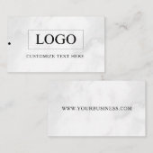 Minimalistisch Zakelijk Logo Kleding Label Hang Ta (Voorkant / Achterkant)