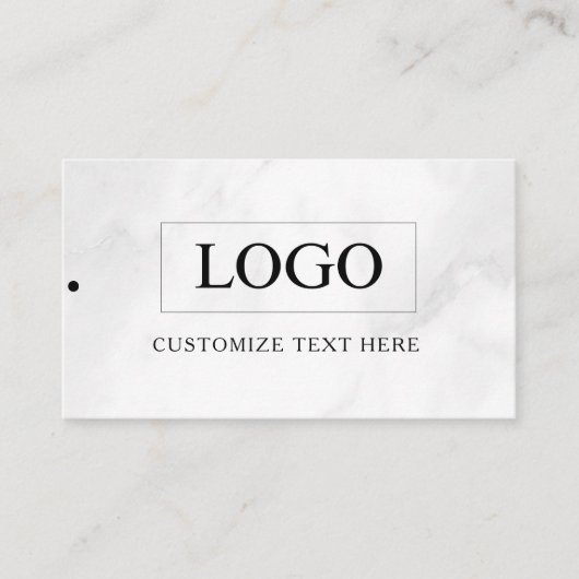 Minimalistisch Zakelijk Logo Kleding Label Hang Ta (Voorkant)