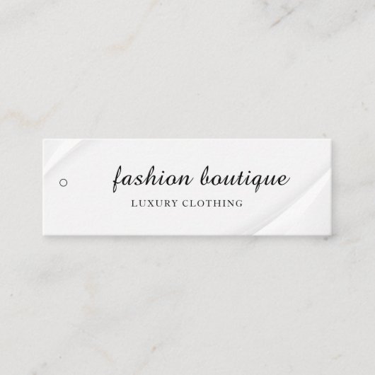 Minimalistisch Zakelijk Logo Kleding Label Hang Ta (Voorkant)