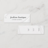 Minimalistisch Zakelijk Logo Kleding Label Hang Ta (Voorkant / Achterkant)