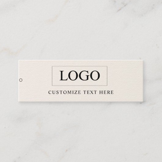 Minimalistisch Zakelijk Logo Kleding Label Hang Ta (Voorkant)