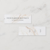 Minimalistisch Zakelijk Logo Kleding Label Hang Ta (Voorkant / Achterkant)
