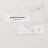 Minimalistisch Zakelijk Logo Kleding Label Hang Ta (Voorkant / Achterkant)