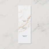 Minimalistisch Zakelijk Logo Kleding Label Hang Ta (Achterkant)