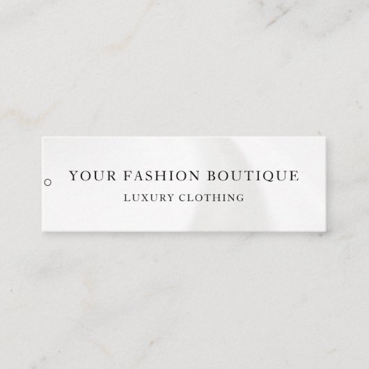 Minimalistisch Zakelijk Logo Kleding Label Hang Ta (Voorkant)