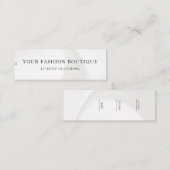 Minimalistisch Zakelijk Logo Kleding Label Hang Ta (Voorkant / Achterkant)