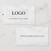 Minimalistisch Zakelijk Logo Kleding Label Hang Ta (Voorkant / Achterkant)