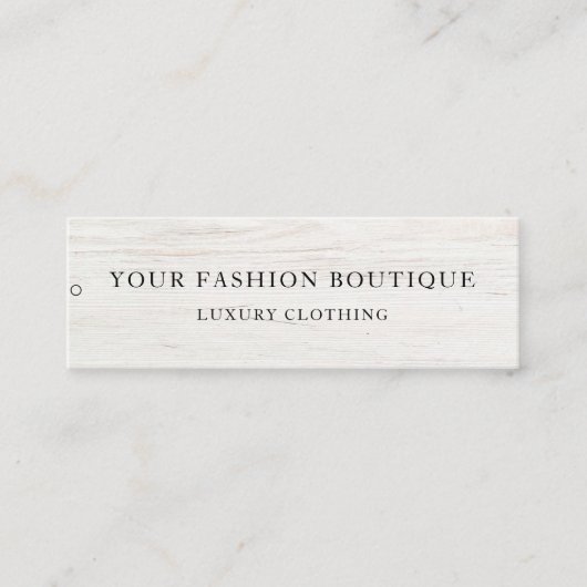 Minimalistisch Zakelijk Logo Kleding Label Hang Ta (Voorkant)