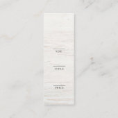 Minimalistisch Zakelijk Logo Kleding Label Hang Ta (Achterkant)