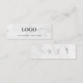 Minimalistisch Zakelijk Logo Kleding Label Hang Ta (Voorkant / Achterkant)