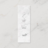 Minimalistisch Zakelijk Logo Kleding Label Hang Ta (Achterkant)