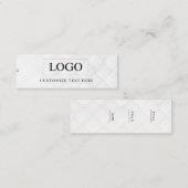 Minimalistisch Zakelijk Logo Kleding Label Hang Ta (Voorkant / Achterkant)