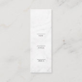 Minimalistisch Zakelijk Logo Kleding Label Hang Ta (Achterkant)